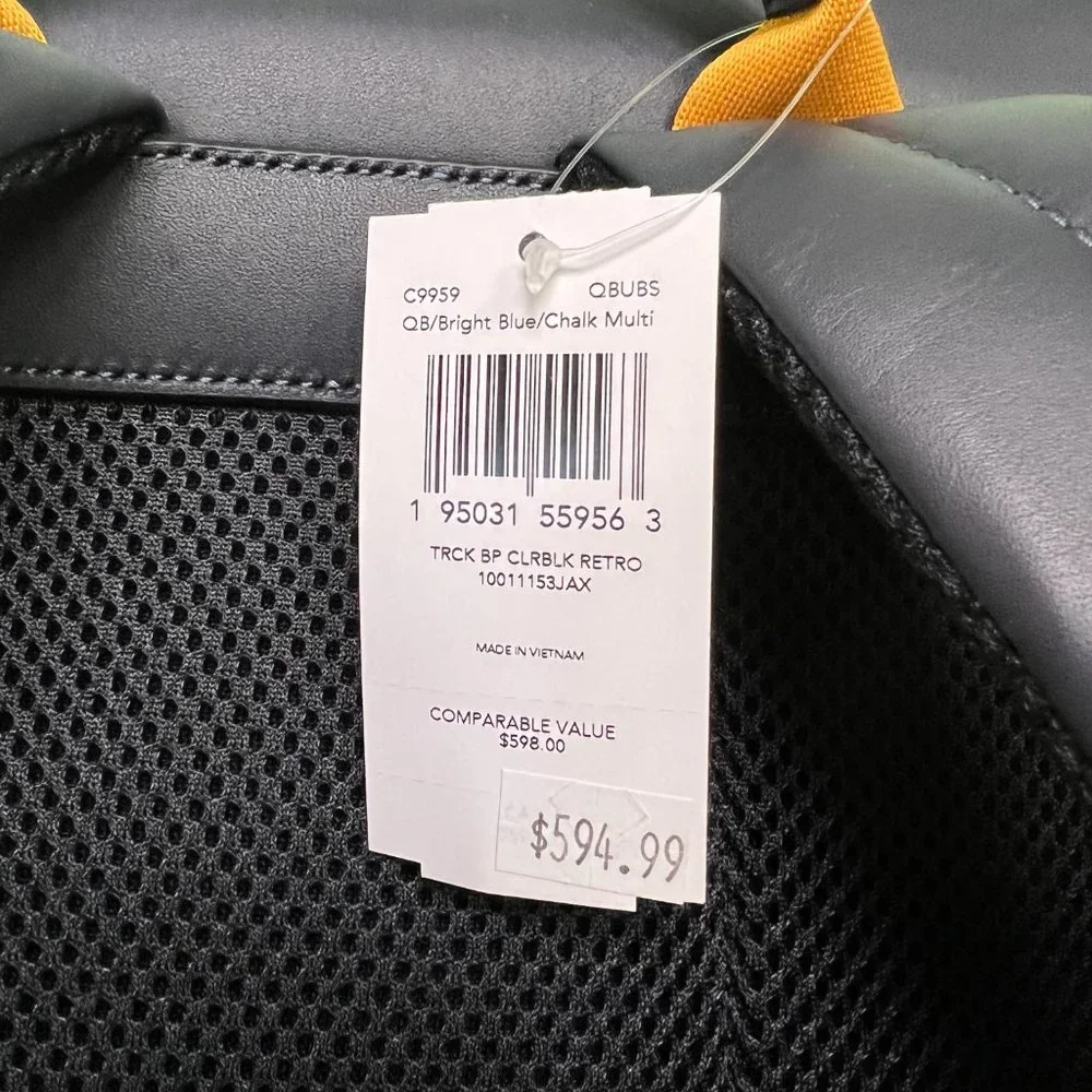 coach Track Backpack In Colorblock With Coach patch c9959 - Picture 4 of 8